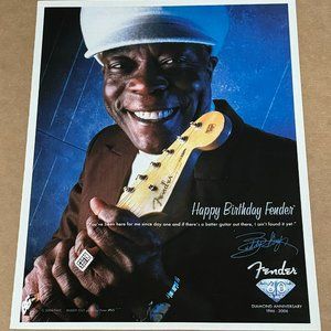 BUDDY GUY - Fender Guitars - 60 Years - 2006 Print Advertisement